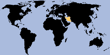 location map Iran