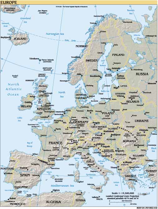 Map of Europe