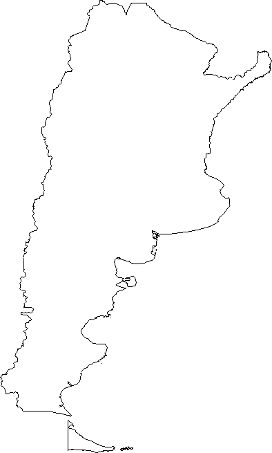 blank map of central and south america