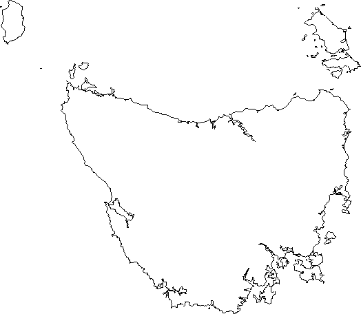 clipart map of tasmania - photo #10