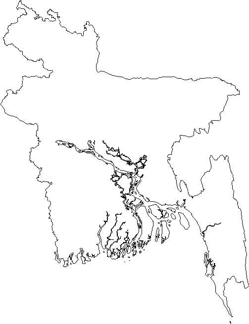 Map of Asia • Detailed Map of Bangladesh