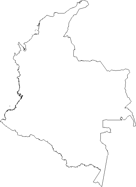 blank map of central and south america