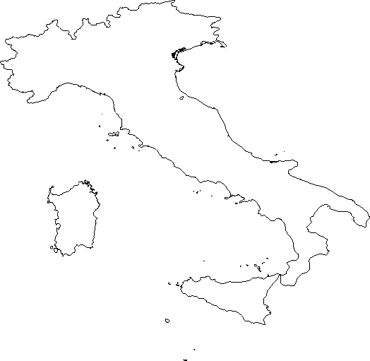 world map outline blank. Blank Outline Map of Italy
