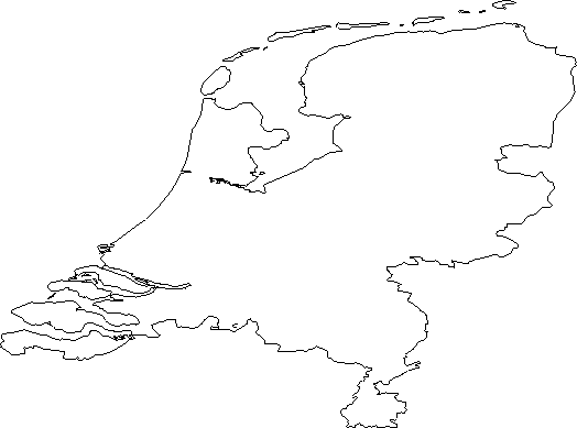 Netherlands Map Outline