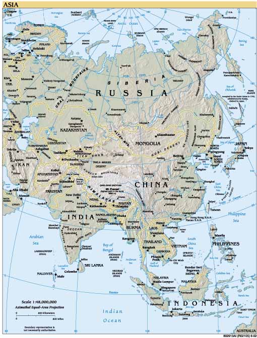 Map of Asia