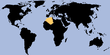 location map Algeria