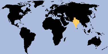 location map India